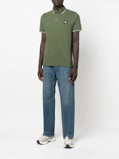 Stone Island Compass-patch polo shirt outlook