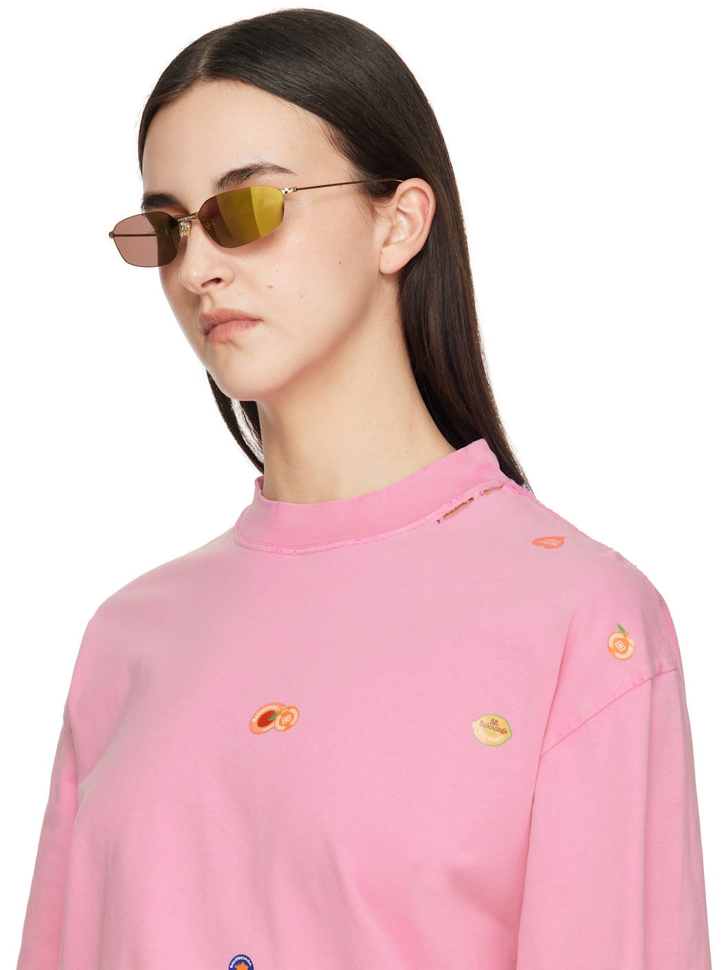 Gold Invisible 2.0 Geometrical Sunglasses - 4