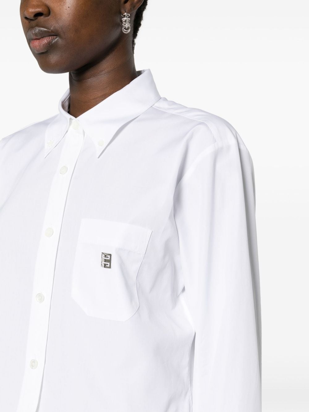 logo-plaque shirt - 5