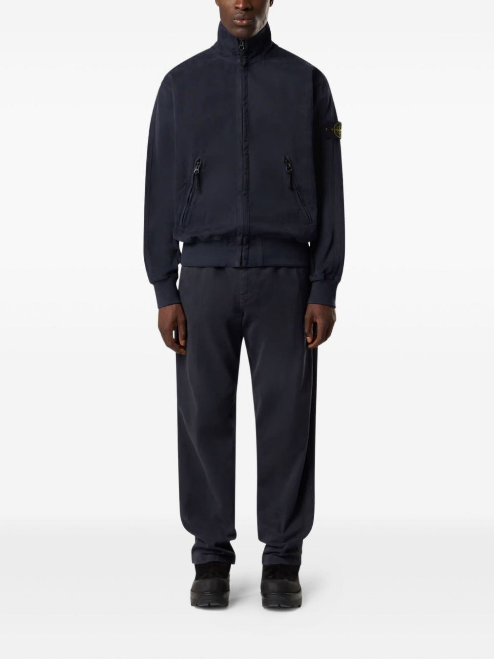 ZIP-FASTENING WELT-POCKETS SWEATSHIRT - 2