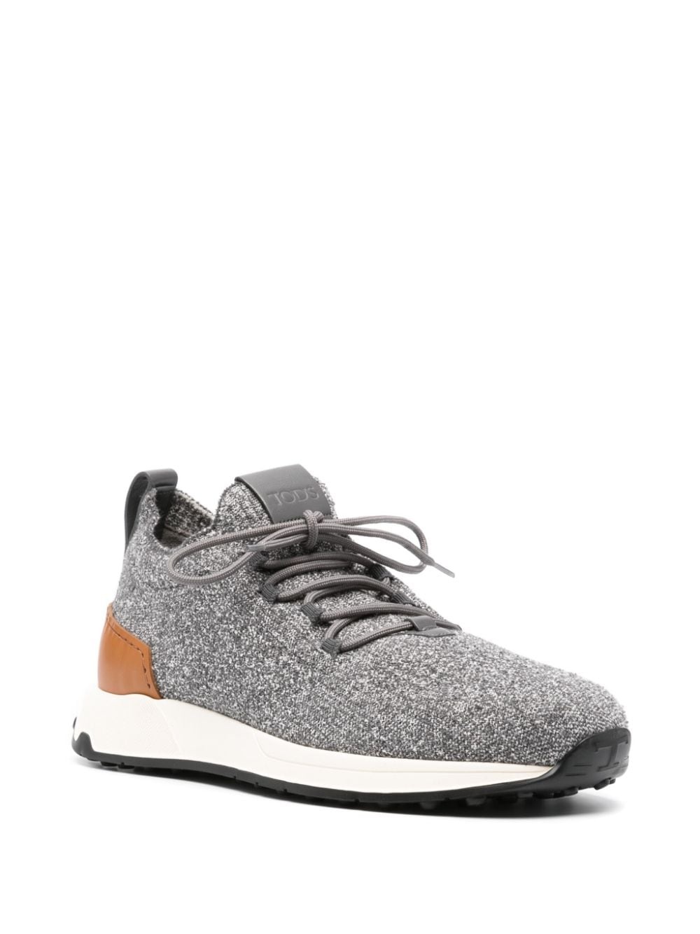 knitted-upper sneakers - 2