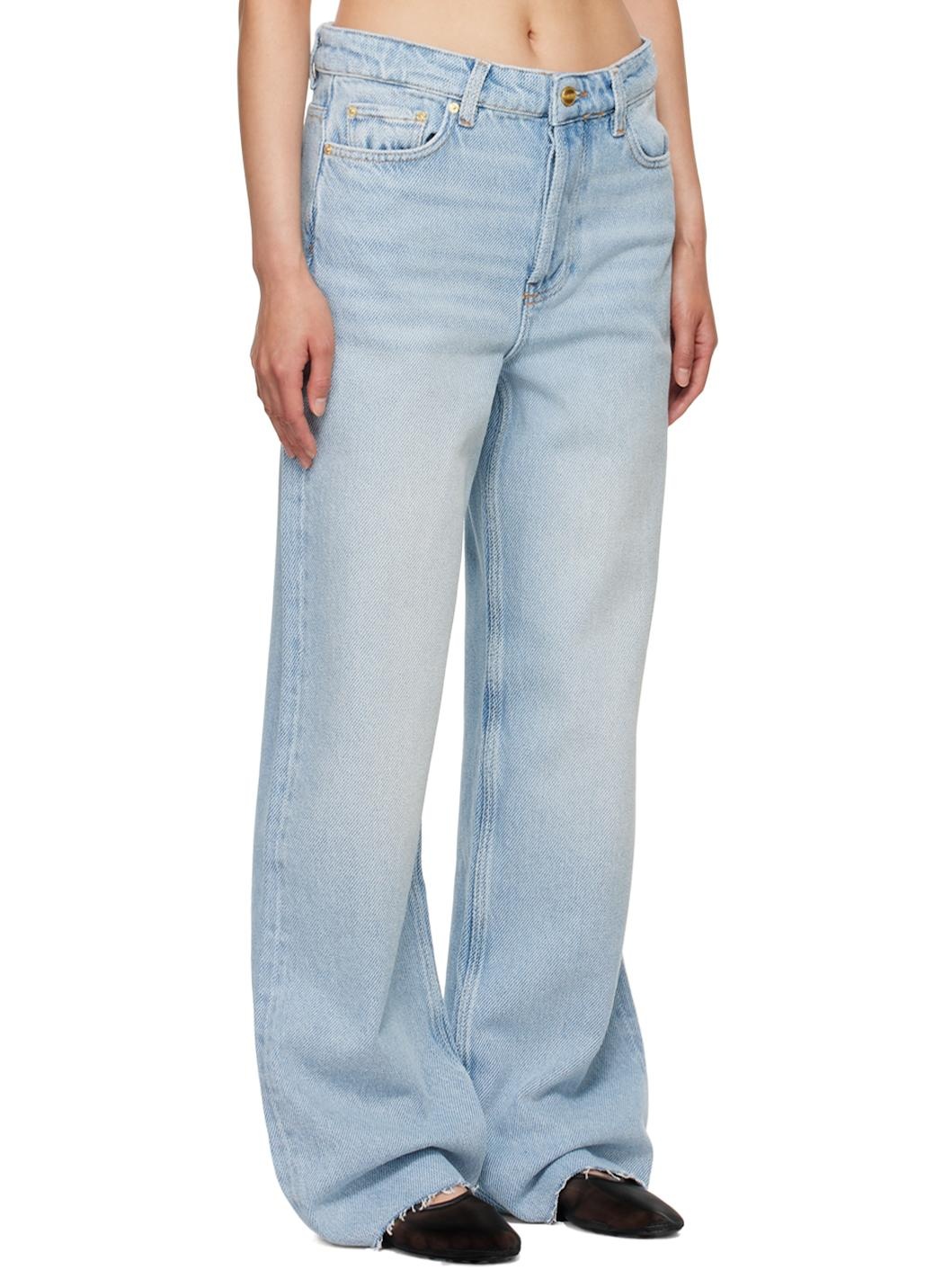 Blue Overdyed Heavy Izey Jeans - 2