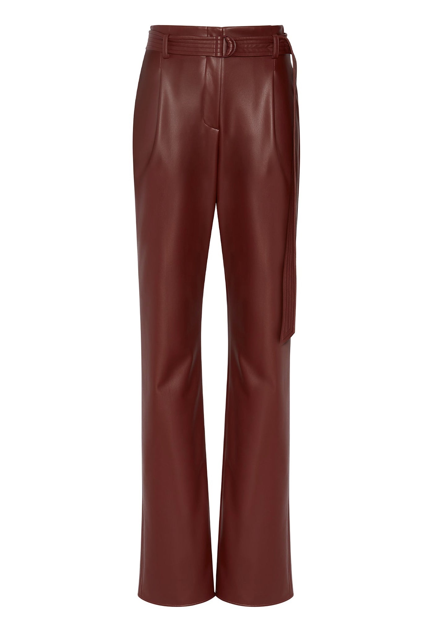 Faux Leather Belted Pant - 1