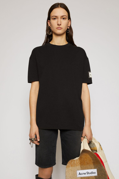 Acne Studios Logo-label t-shirt black outlook