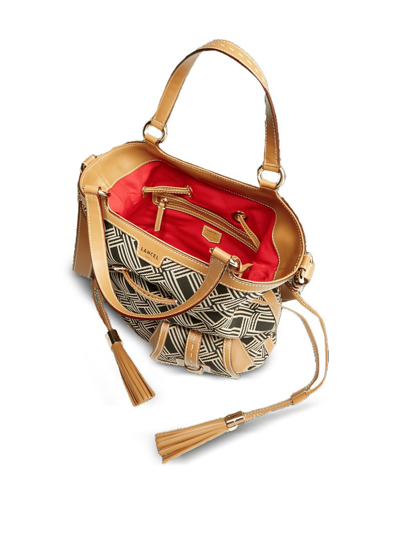 Premier Flirt geometric-pattern bucket bag 3
