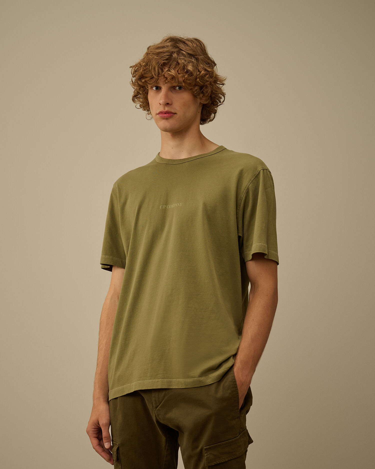 24/1 Jersey Short Sleeve Resist Dyed Logo T-Shirt - 3