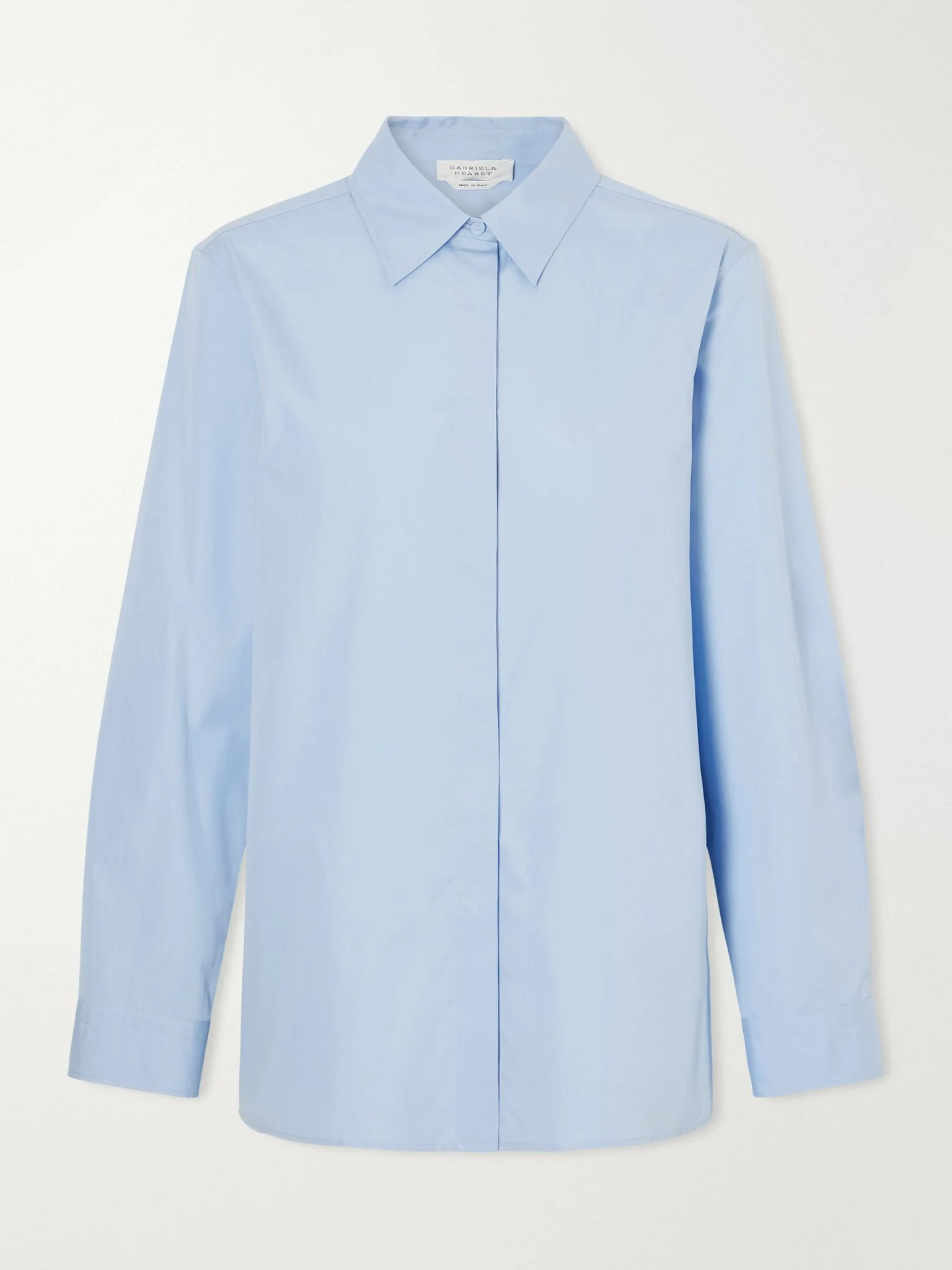 Judie cotton-poplin shirt Blue - 1
