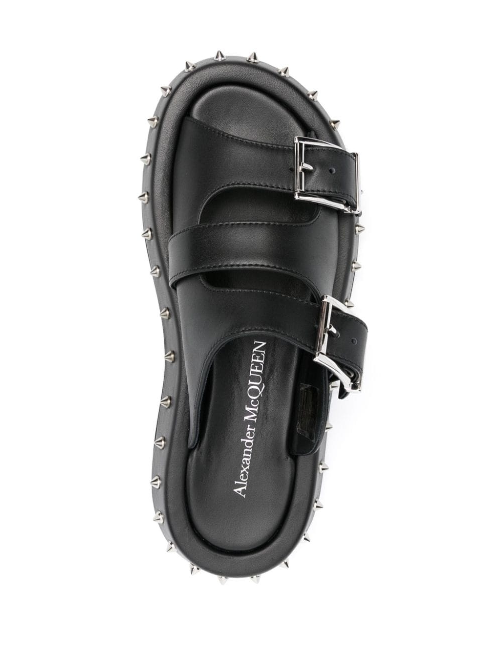 buckle leather sandals - 4