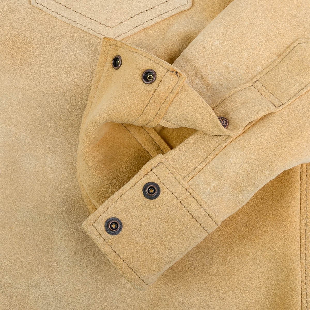 IHSB-BIGBUCK-NAT Deerskin Western Shirt 'The Big Buck' - Natural - 12