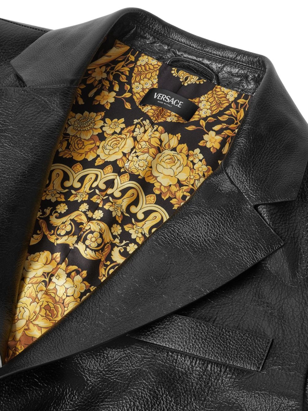 leather blazer - 3