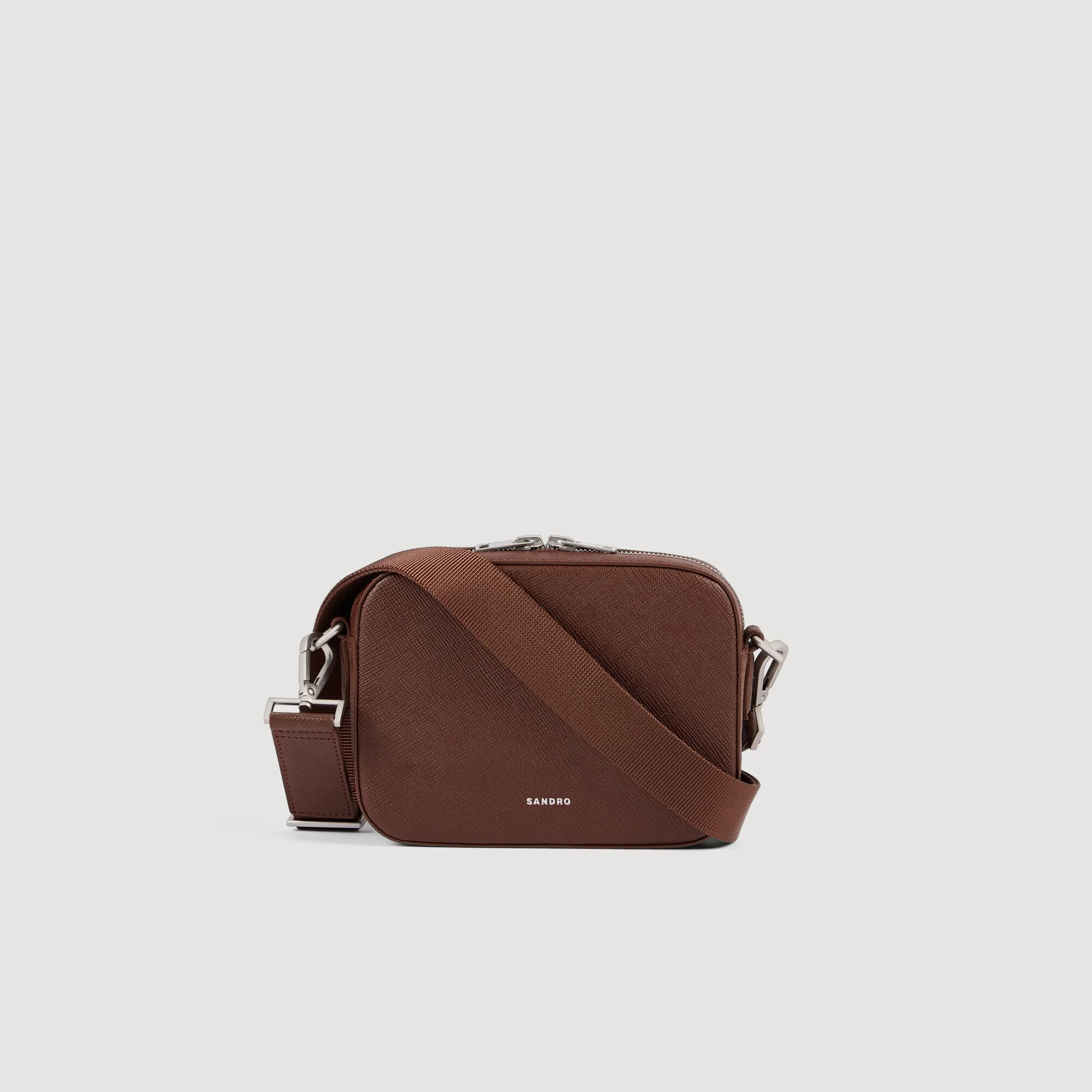 SMALL RECONSTITUTED LEATHER BAG - 1