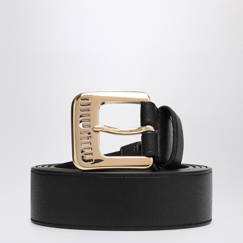 Miu Miu Miu Miu Black Leather Belt Women | luosophy | REVERSIBLE Miu Miu Miu Miu Black Leather Belt Women | luosophy | REVERSIBLE