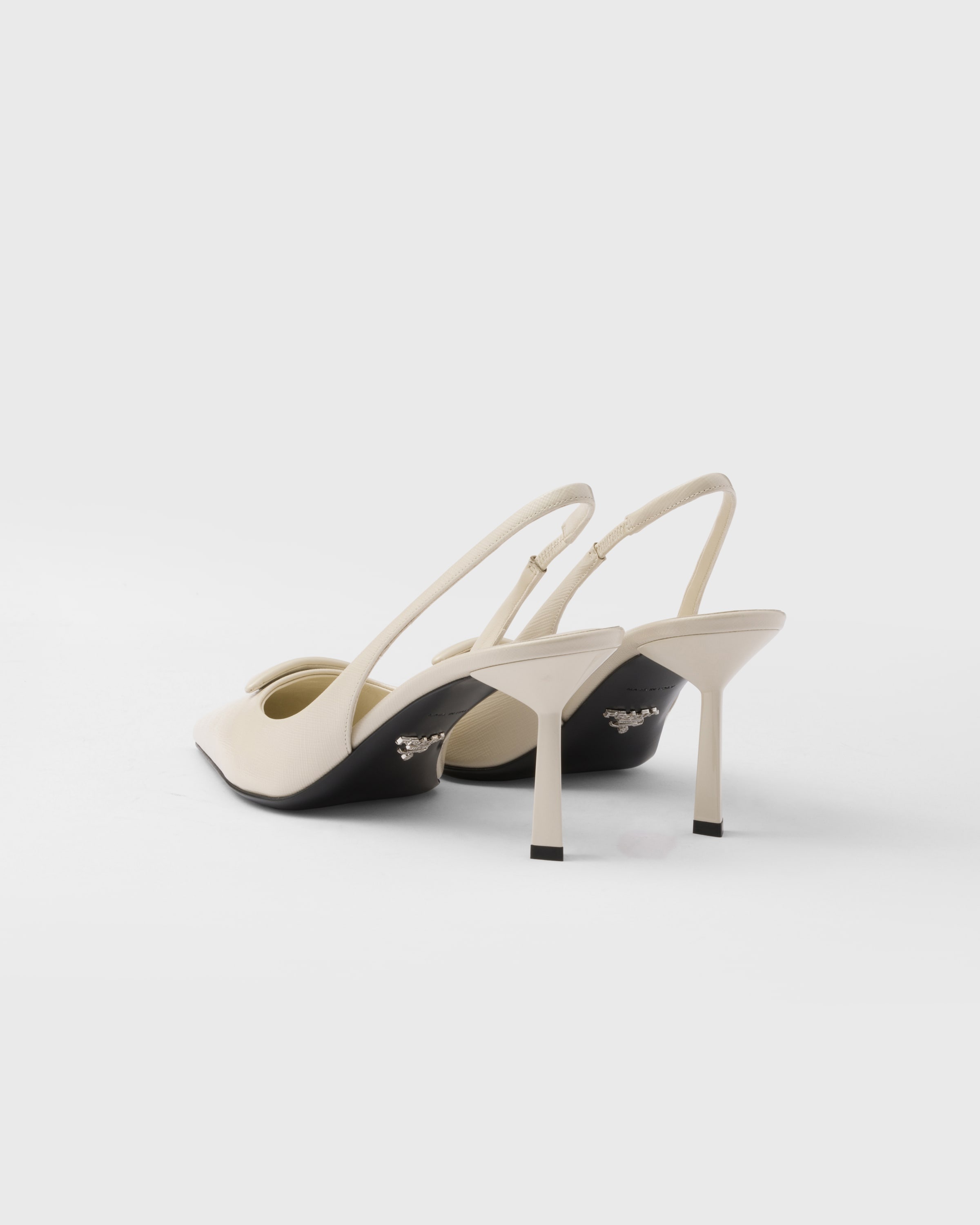 Prada Saffiano patent leather slingback pumps | REVERSIBLE