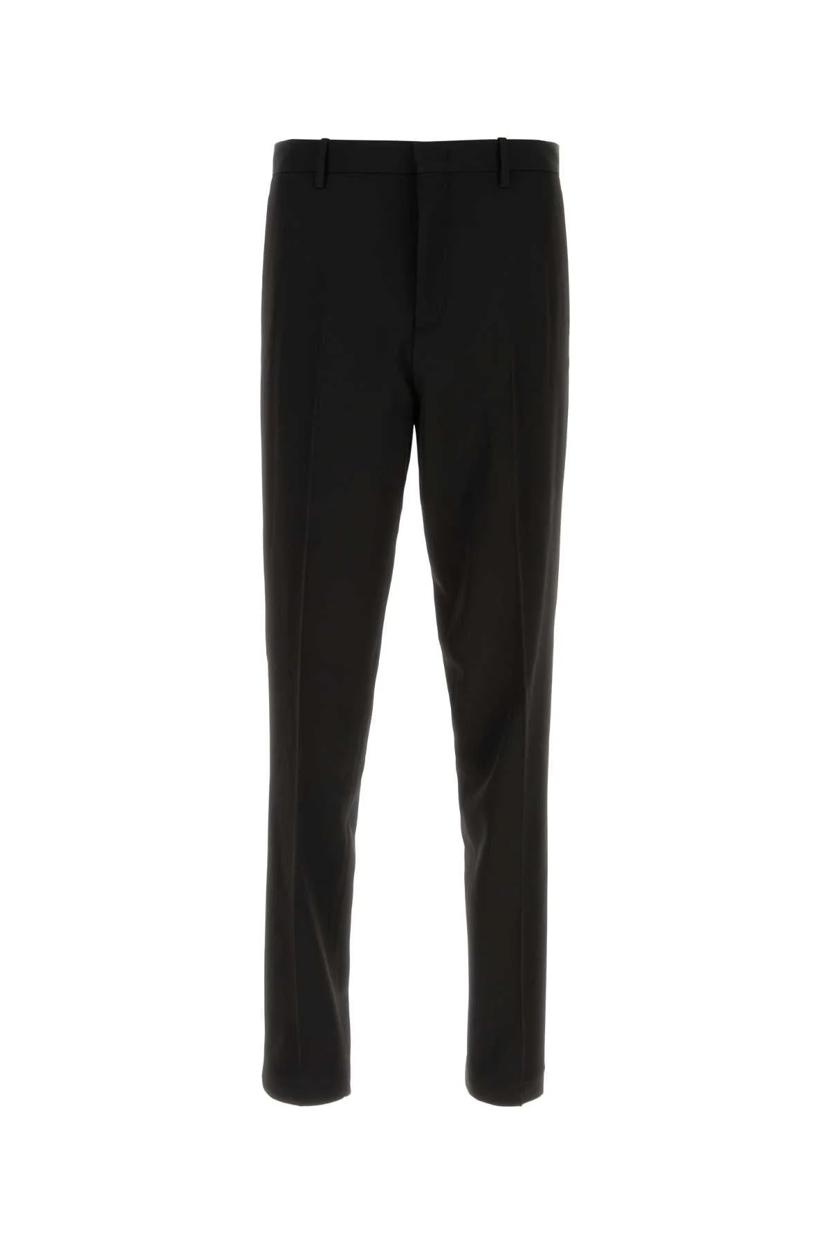 Fendi Men Black Wool Pant - 1