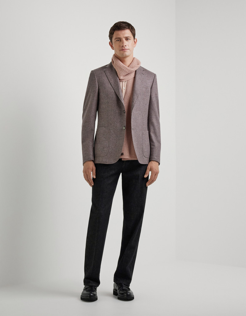 Canali PINK PURE WOOL MODERN FIT KEI JACKET outlook