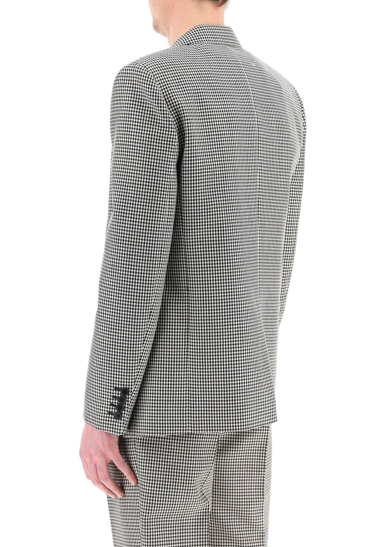 GINGHAM WOOL BLAZER - 4