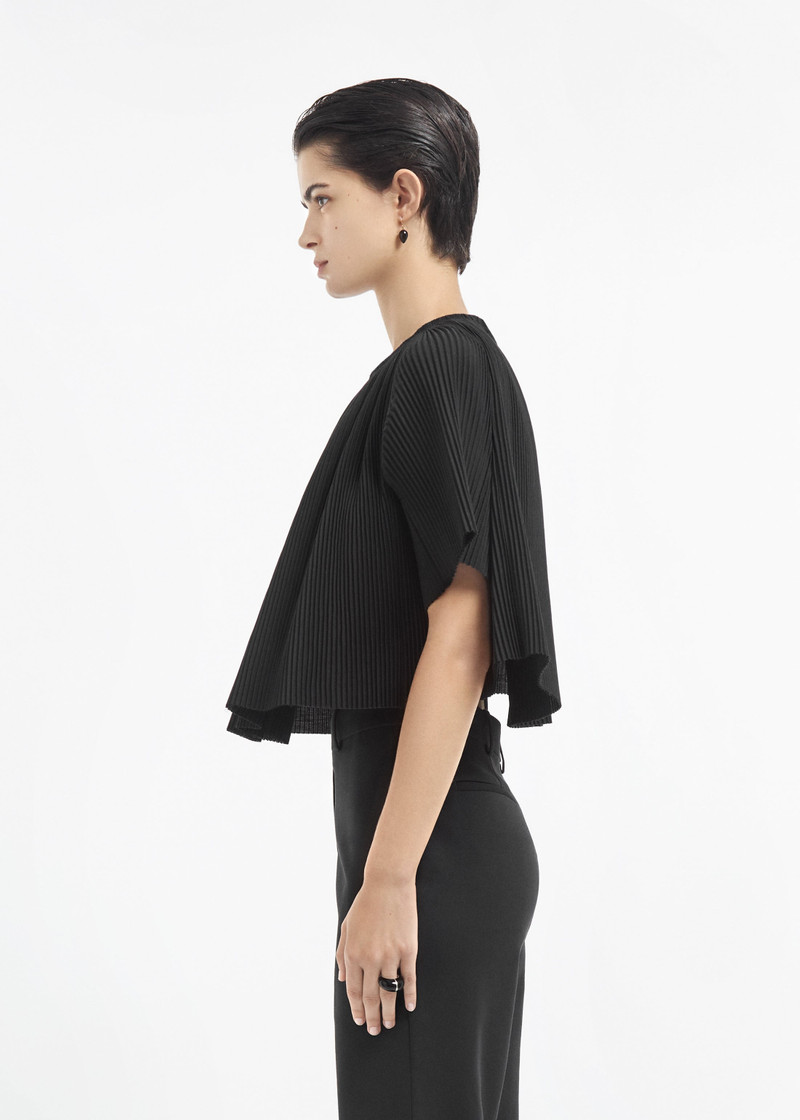 Crinkle Cut Cape Top in Plisse 5