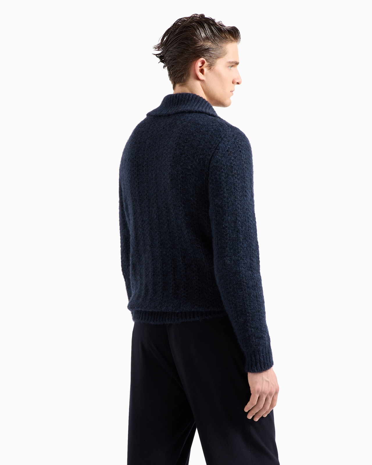 Alpaca and cotton cardigan - 3