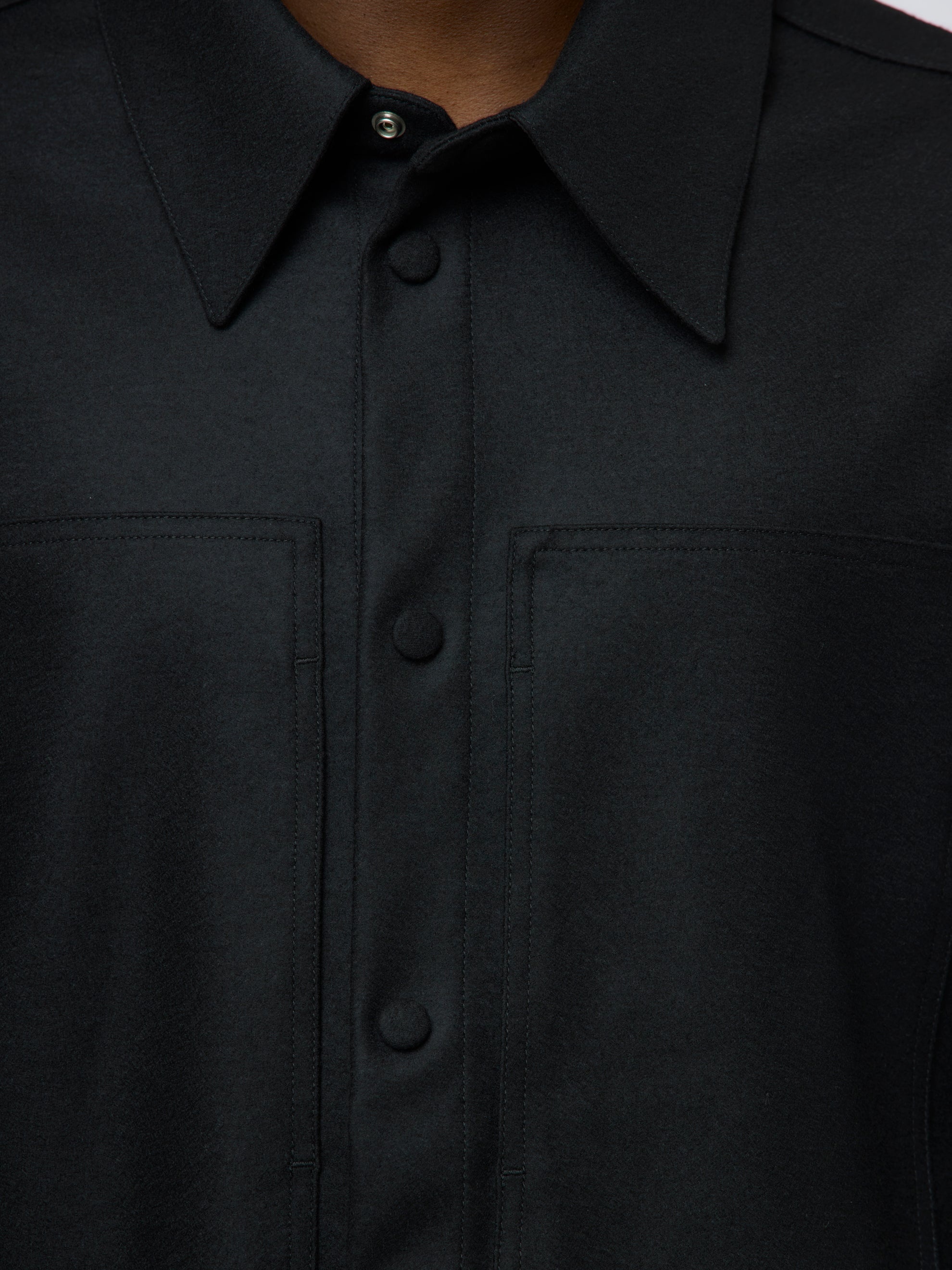 BOXY OVER SHIRT (BLACK) - 4