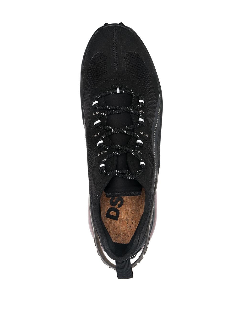 logo strap ridged sneakers - 4