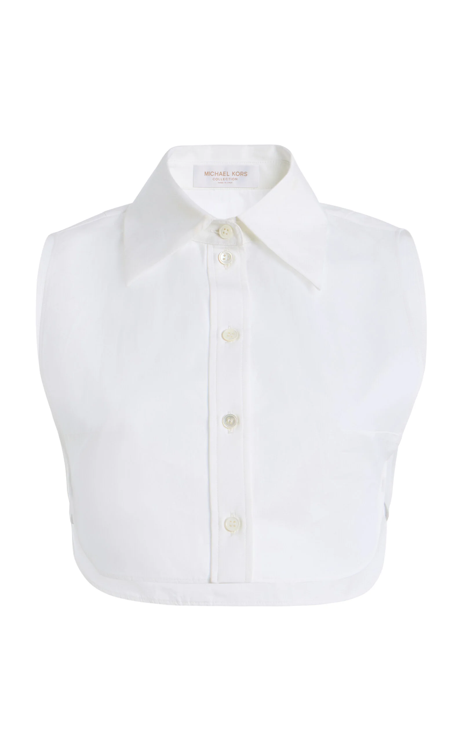 Collared Cotton Dickey Top white - 1