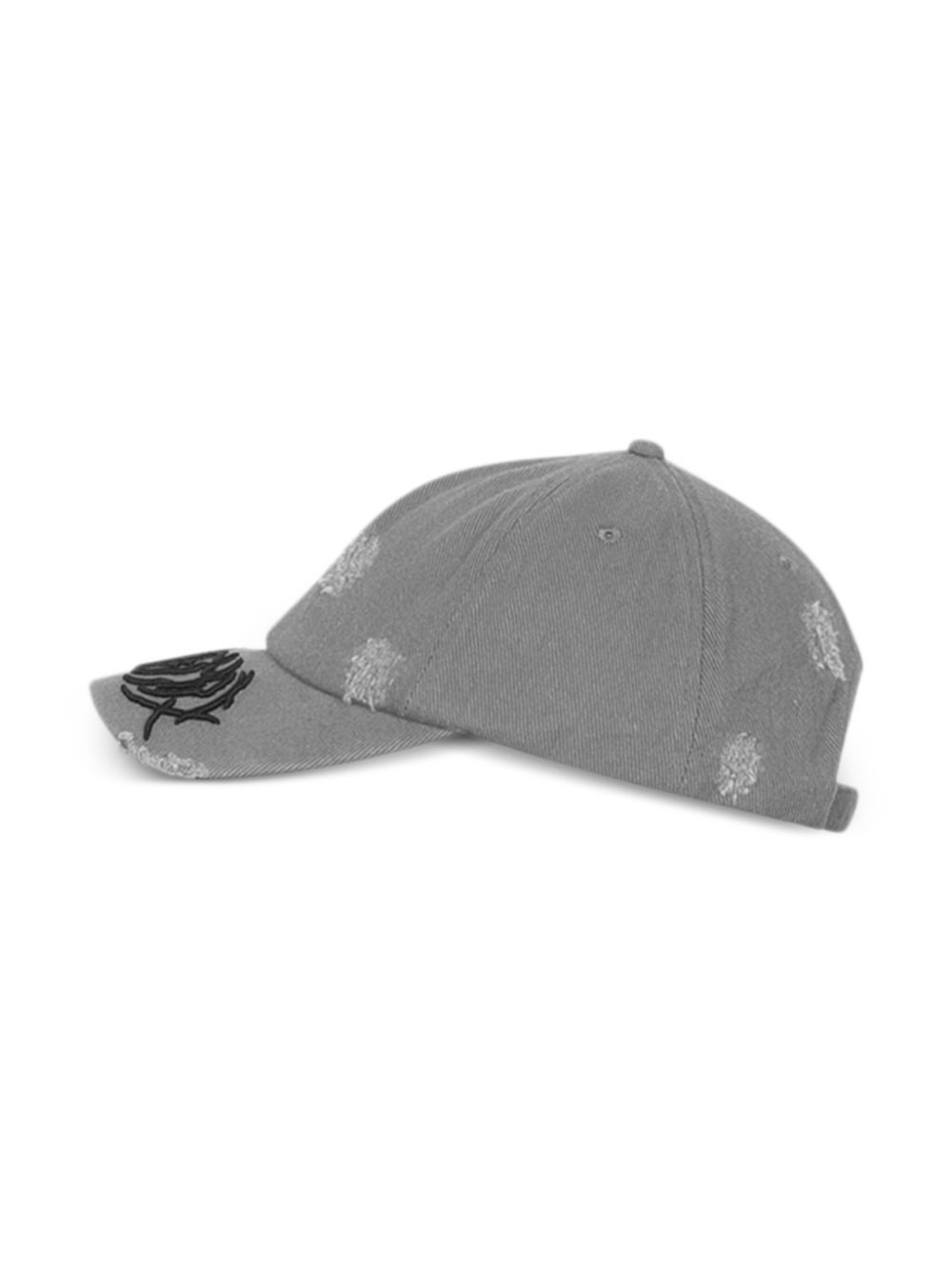distressed-effect baseball cap - 2