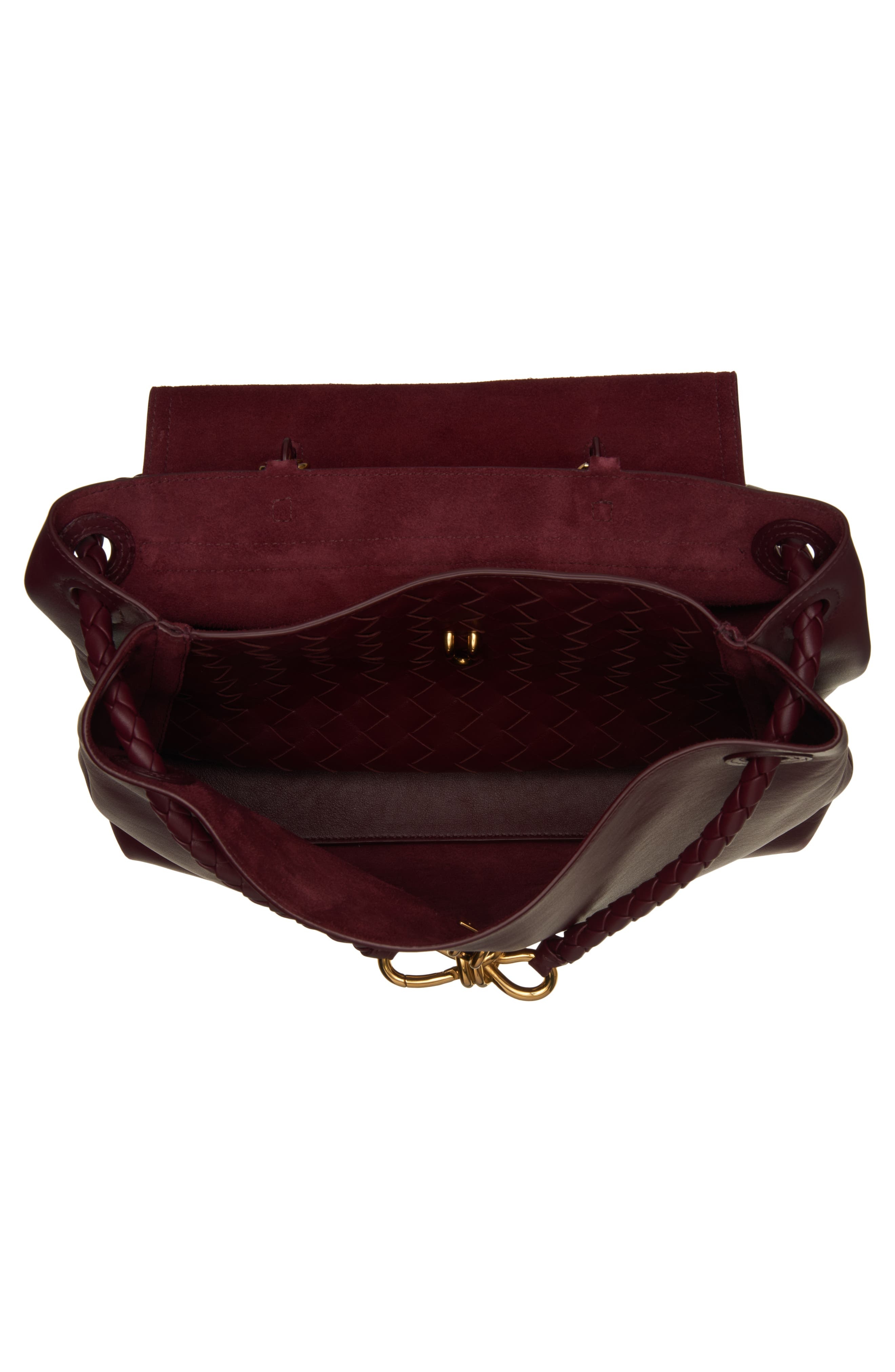 Bottega Veneta Ciao Ciao Knot Detail Leather Top Handle Bag in 2250 Barolo-M Brass at Nordstrom - 7