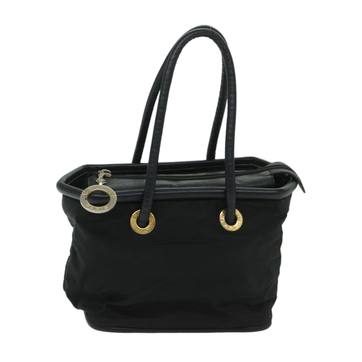 CELINE Hand Bag Nylon Black - 13