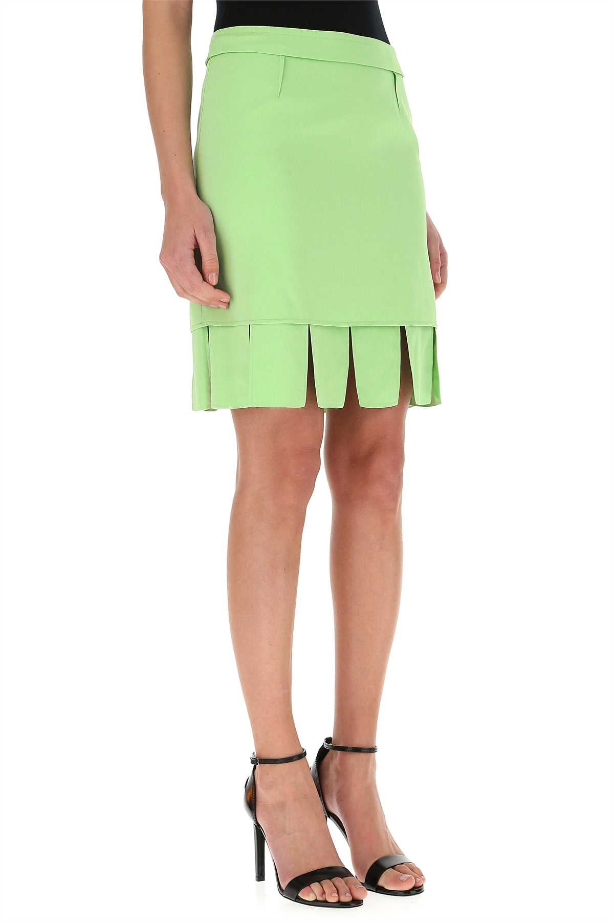 Bottega Veneta Women Pastel Green Stretch Viscose Miniskirt - 3