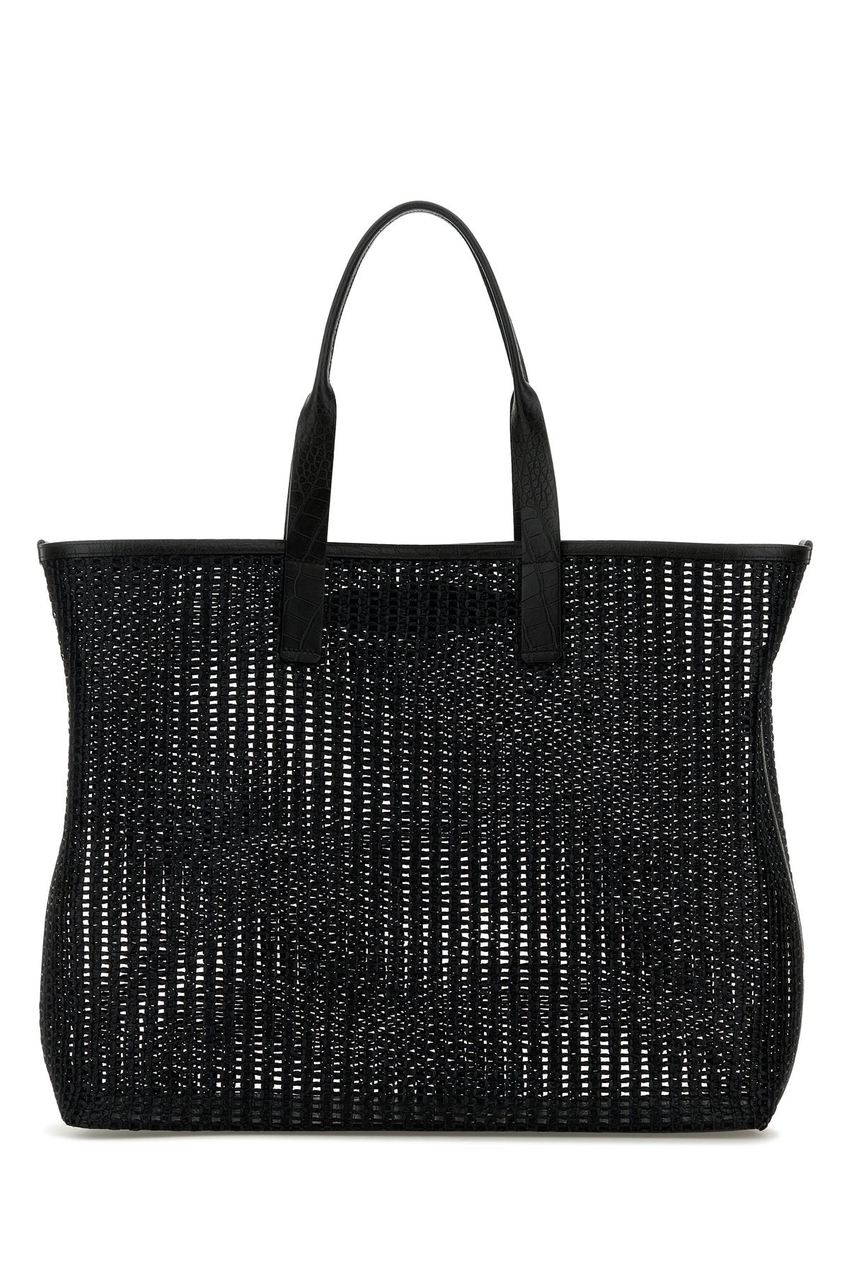 Black mesh shopping bag - 3