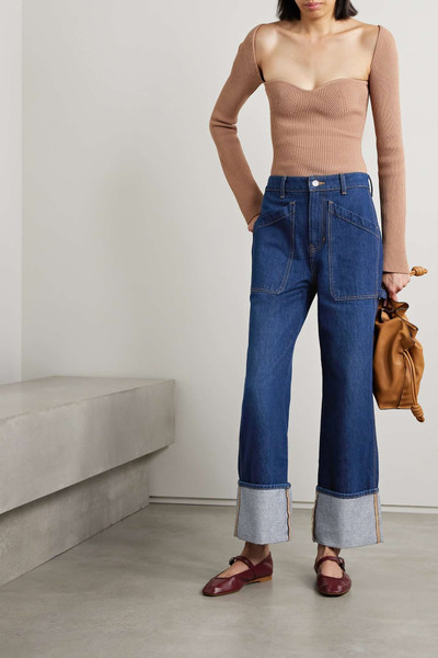 VERONICA BEARD Dylan high-rise wide-leg jeans outlook
