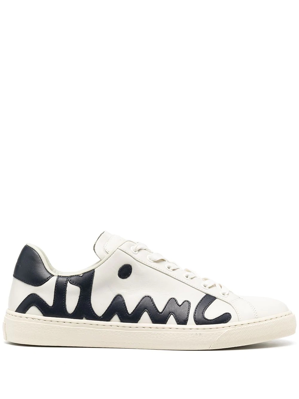 embroidered signature sneakers - 1