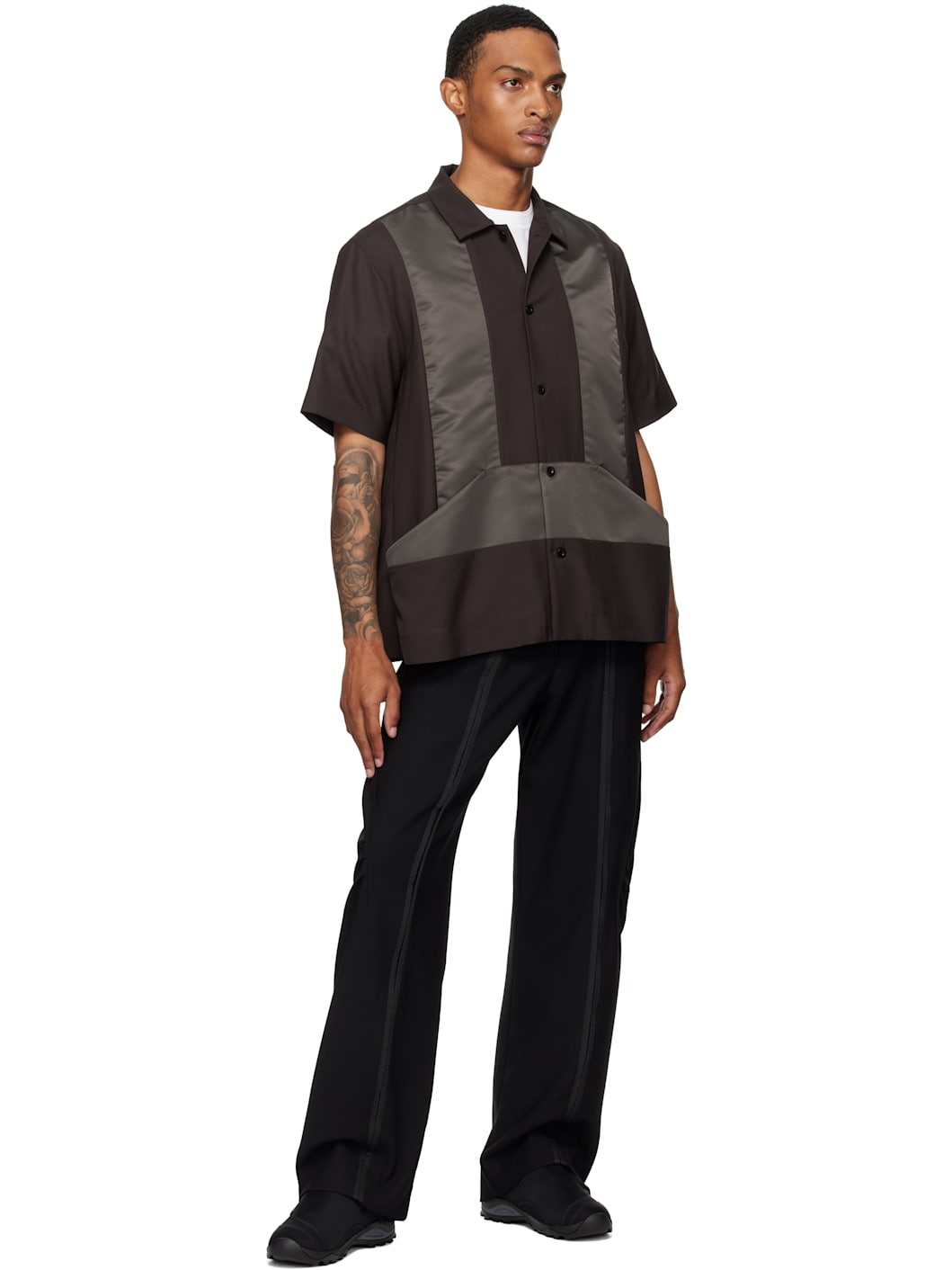 Brown Suiting Shirt - 4