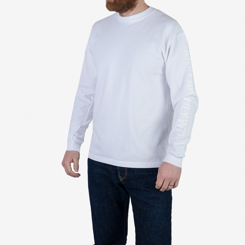 Iron Heart GA-LS-WHT GOOD ART HLYWD Heavyweight Long Sleeve Crew Neck T-Shirt - Optic White outlook