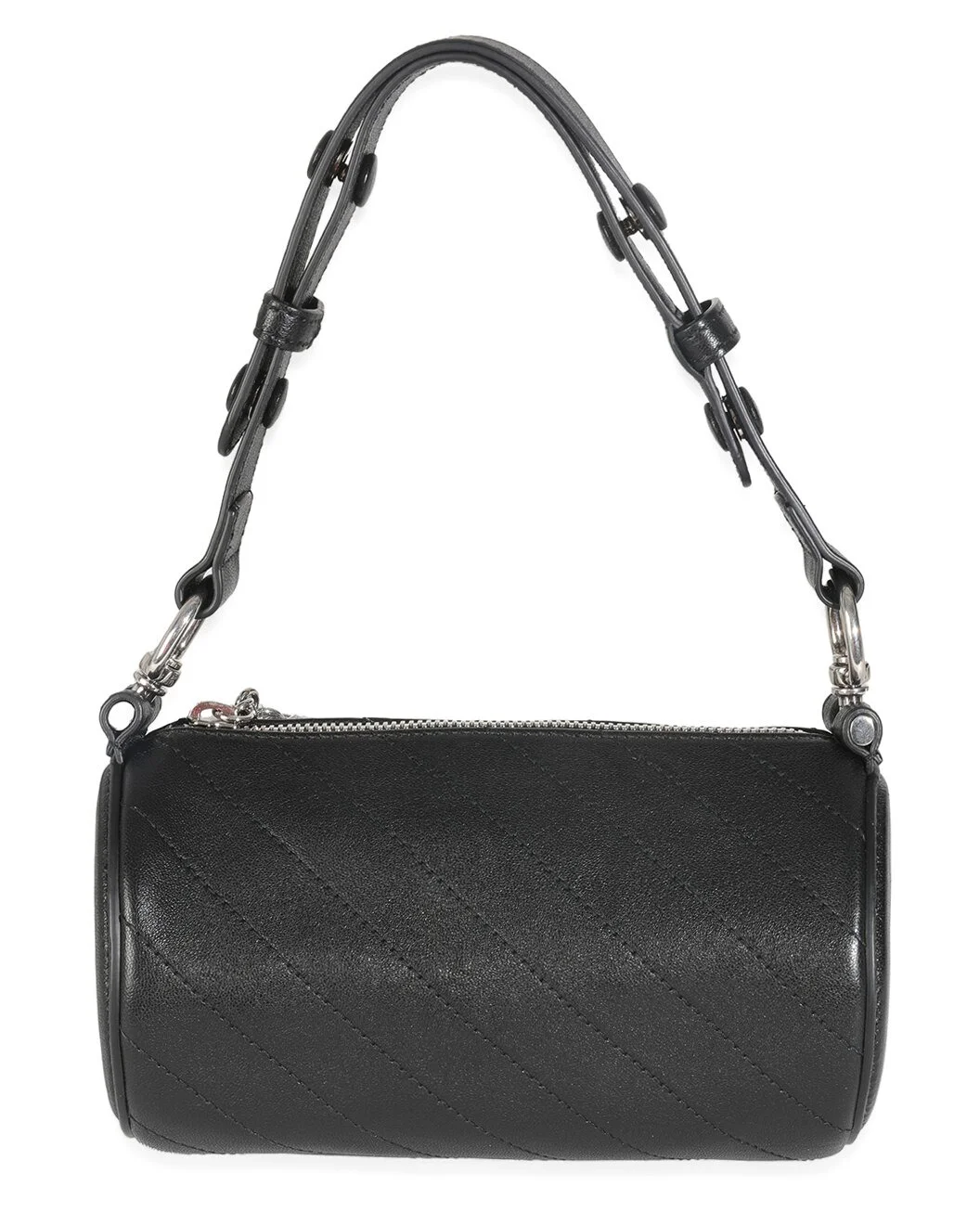 Gucci Black Leather Diagonal Quilted Mini Blondie Shoulder Bag (Authentic Pre-
Loved) - 1