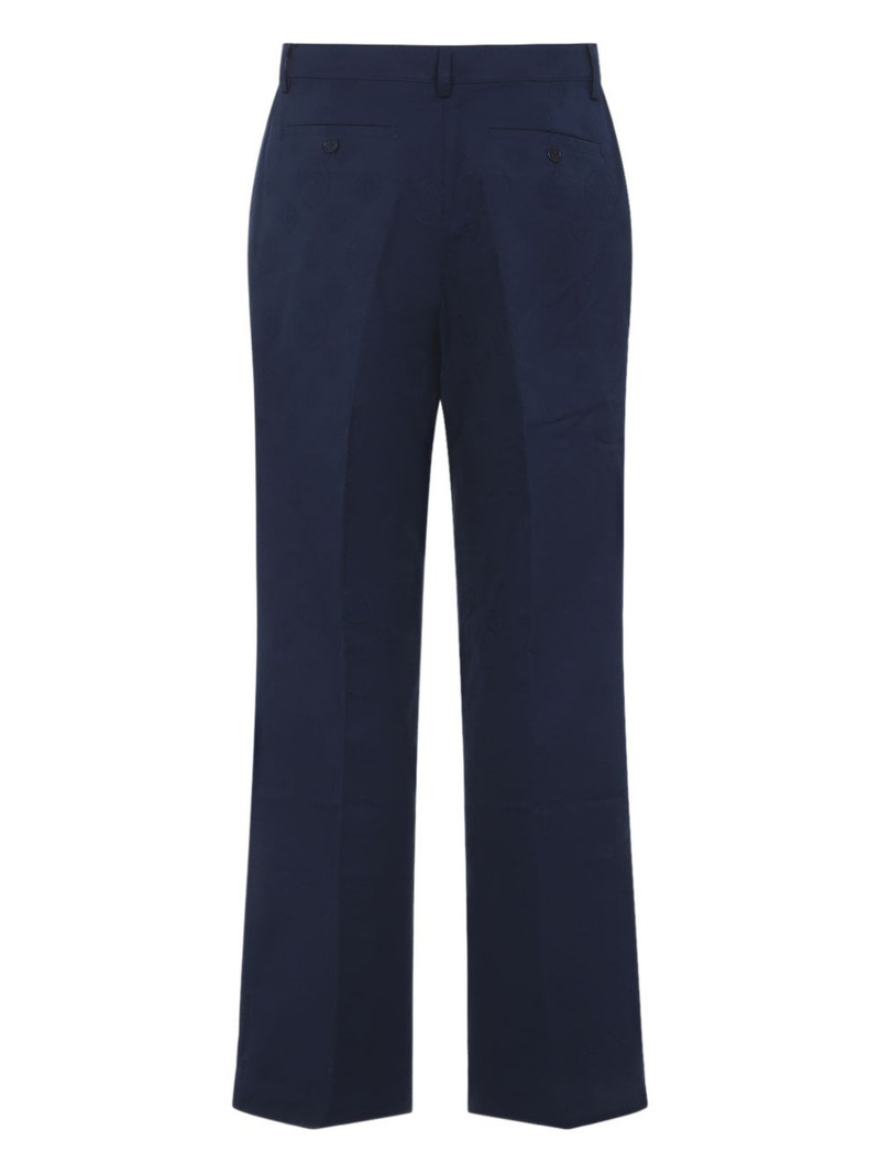 CASABLANCA monogram-pattern charm-detail trousers outlook