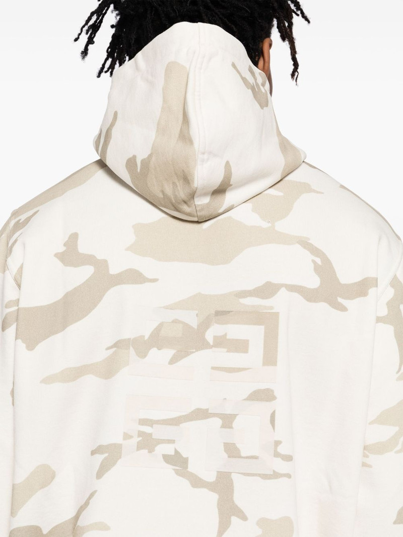 camouflage-pattern logo-printed hoodies 5