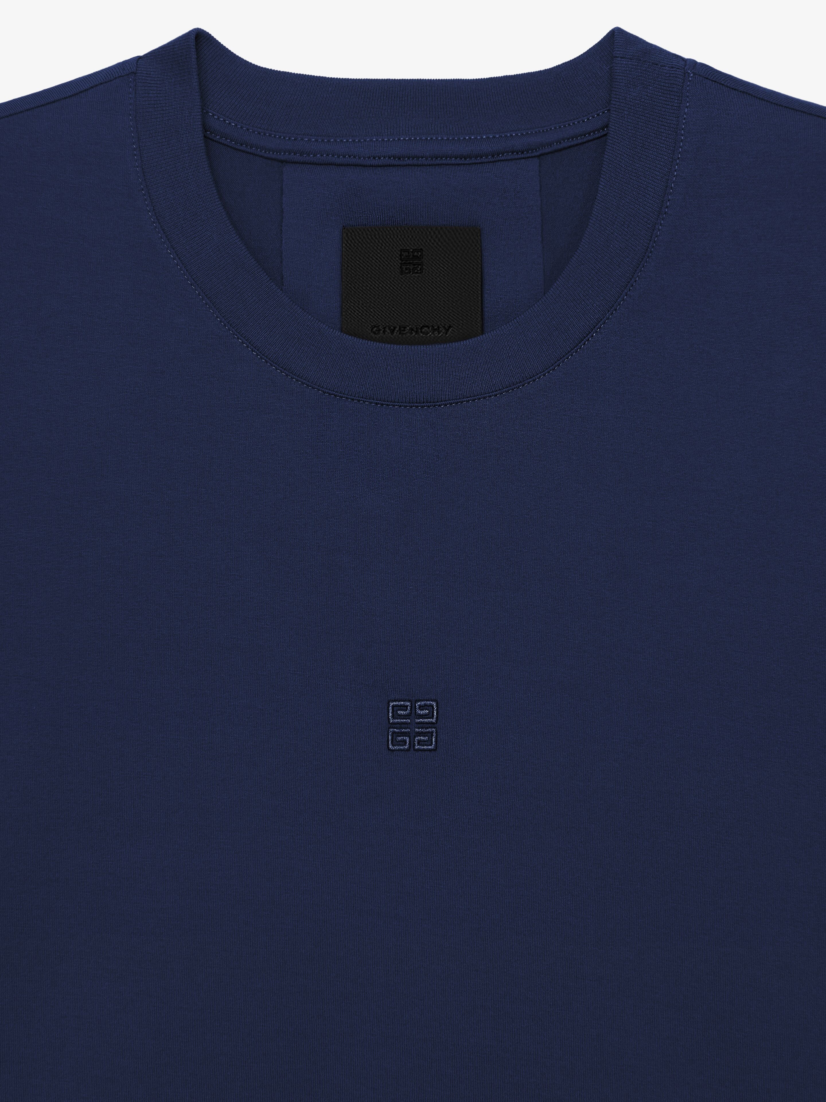 SLIM FIT T-SHIRT IN COTTON WITH 4G EMBROIDERY - 5