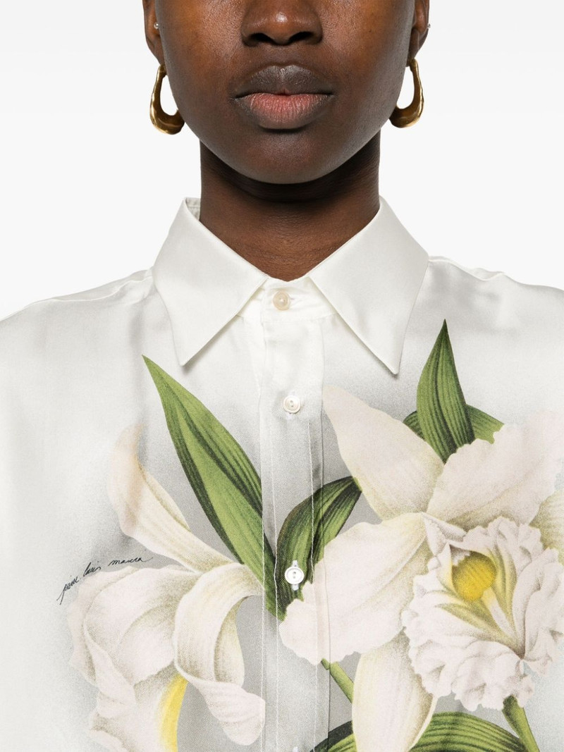 Aloe floral-print silk shirt 5