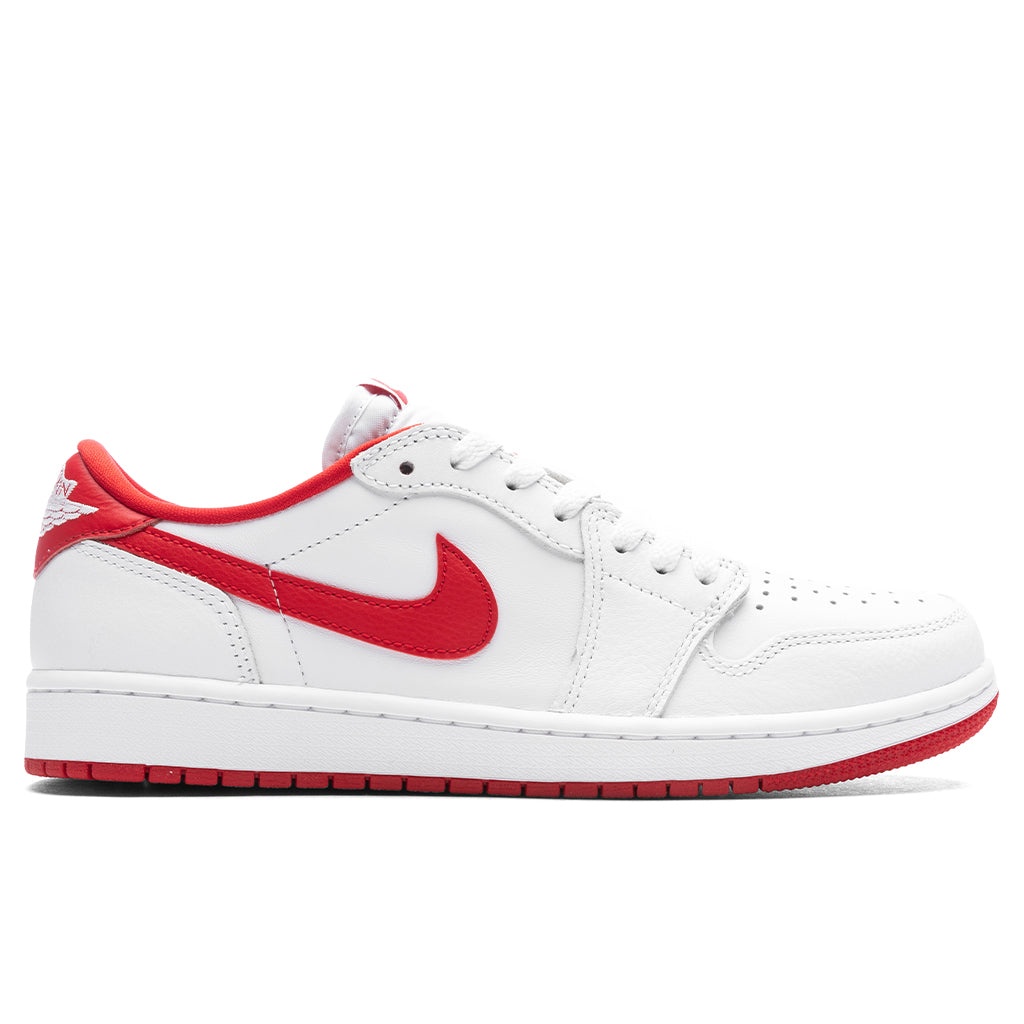 AIR JORDAN 1 LOW OG 'UNIVERSITY RED' - WHITE/UNIVERSITY RED/WHITE - 1