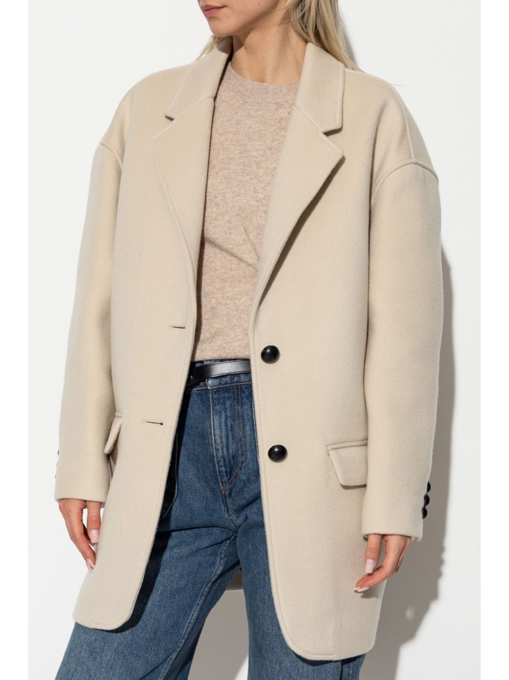 single-breasted short coat - 3