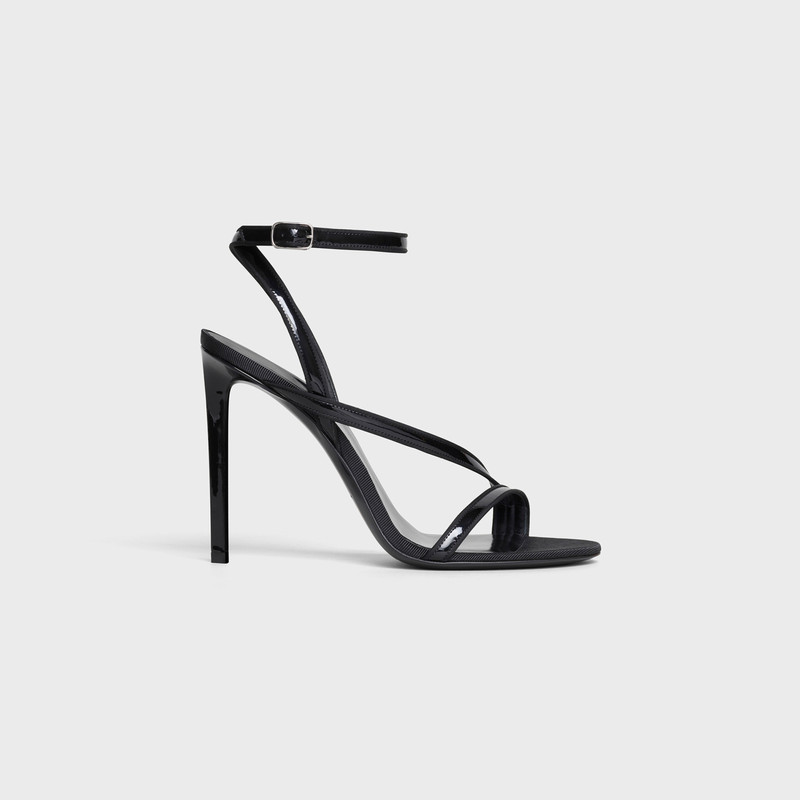 CELINE SHARP SANDAL  IN  PATENT CALFSKIN & REPS 1