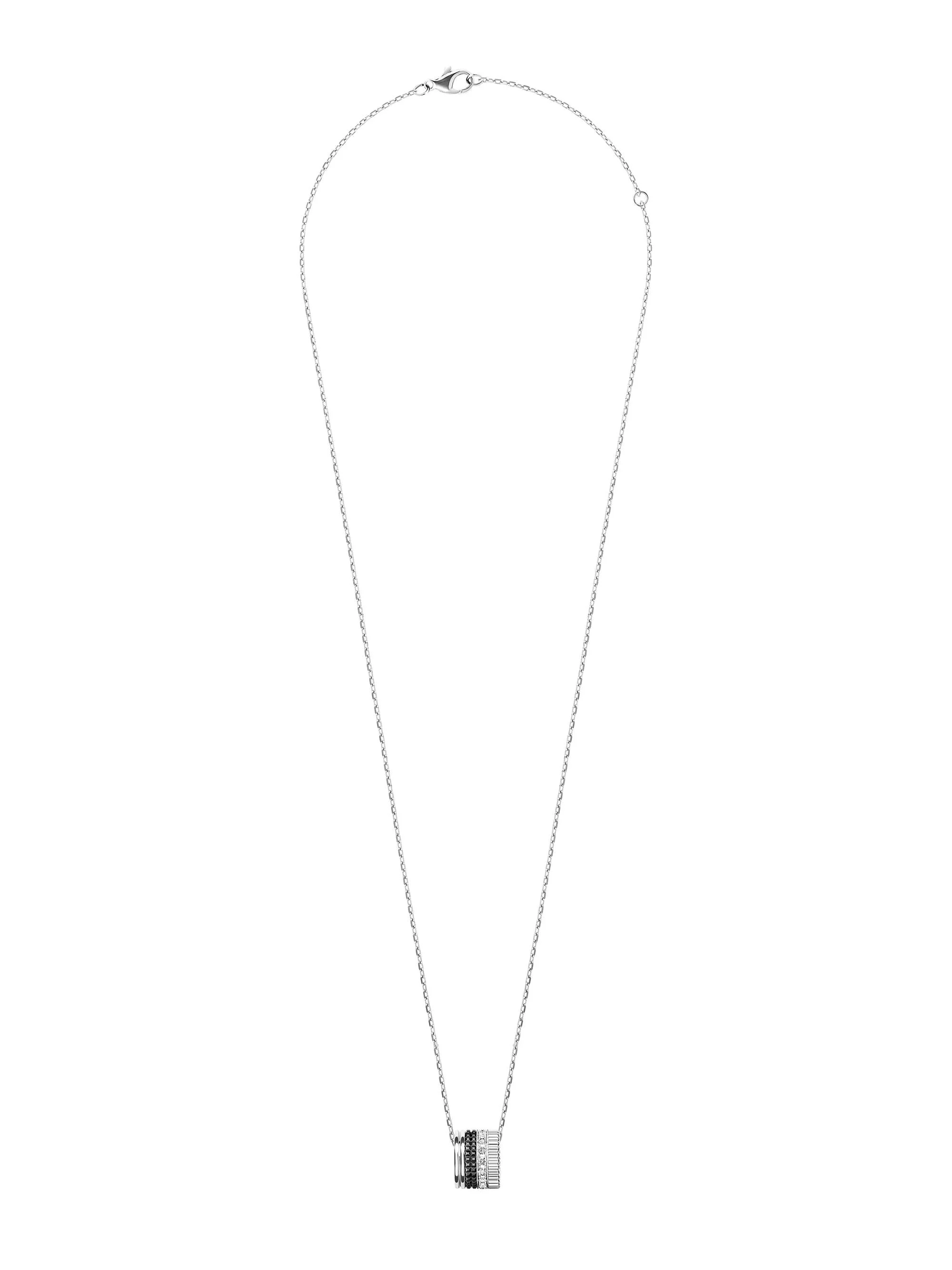 Women's Unisex Quatre Black Edition 18K White Gold, 0.24 TCW Diamond & PVD Pendant Necklace - White - 1