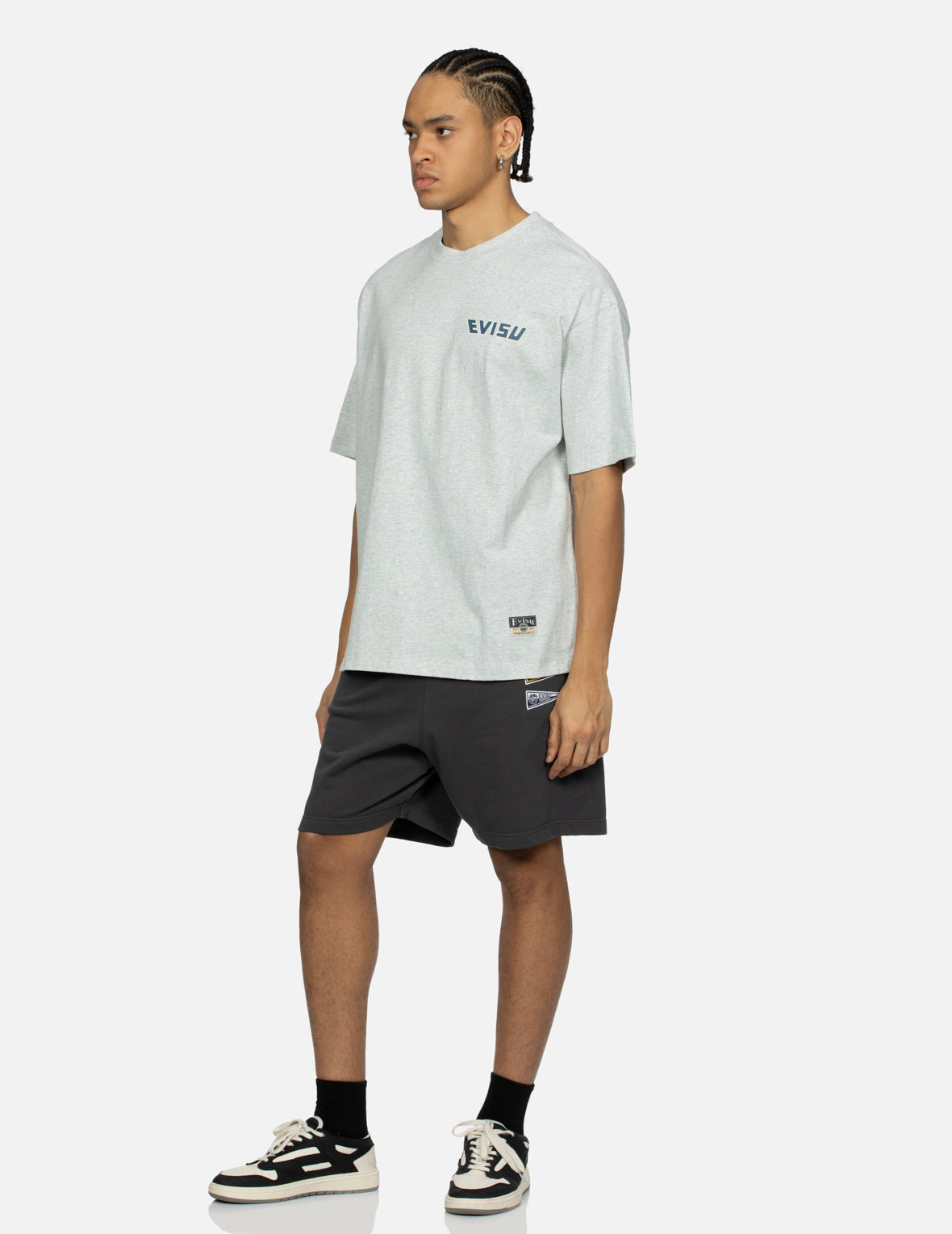 GODHEAD PRINT AND SEAGULL EMBROIDERY LOOSE FIT T-SHIRT - 3