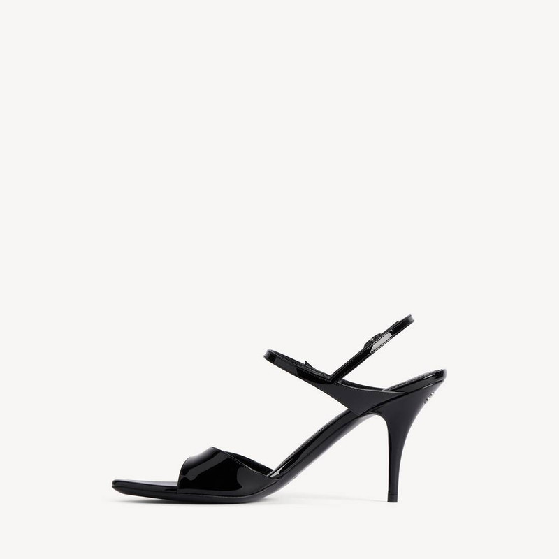 BALENCIAGA Women's Avenue Bow Sandal in Black/silver outlook