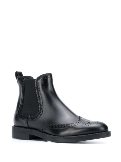 Tod's leather ankle boots outlook