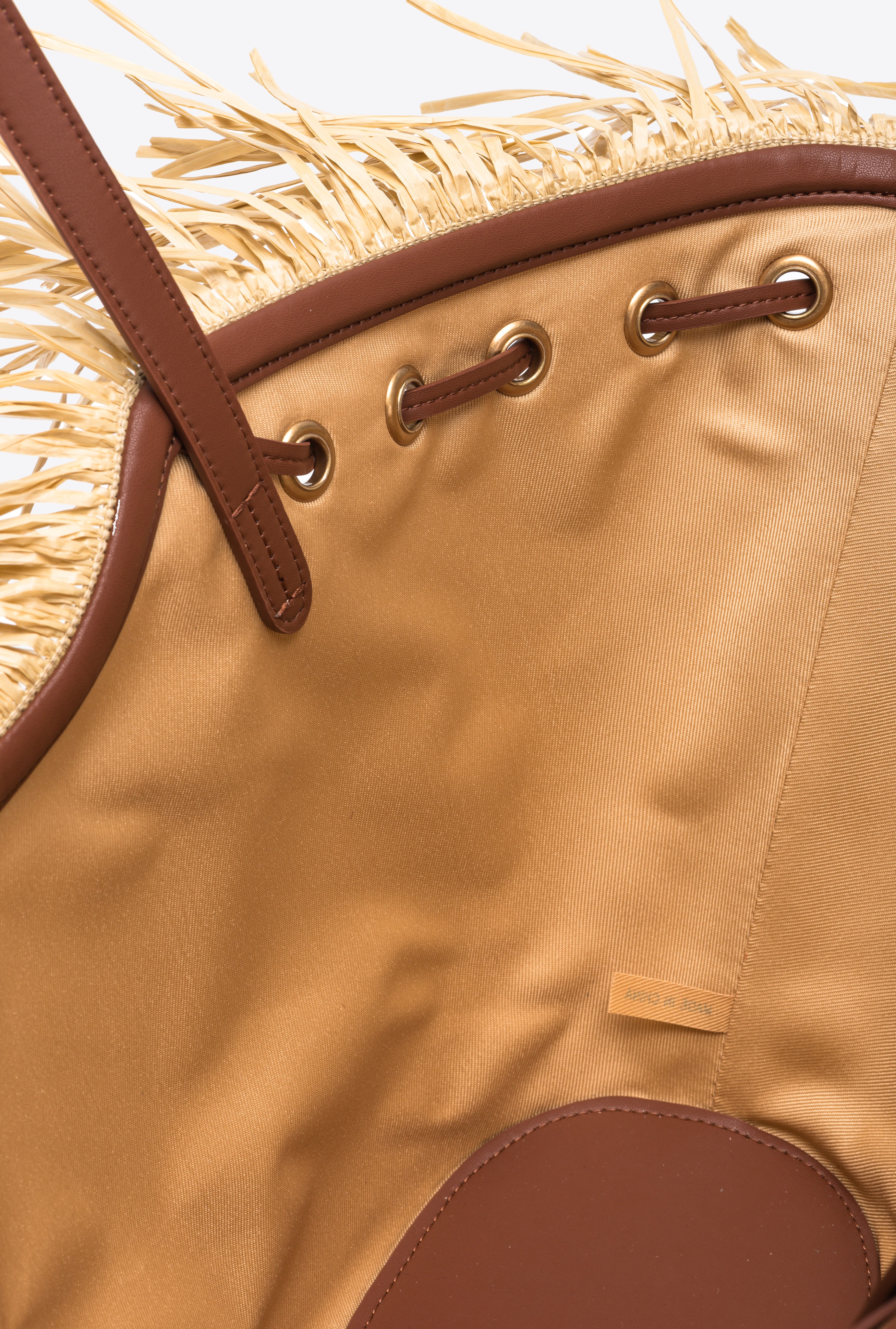 EXTRA PAGODA SHOPPER BAG IN FADED RAFFIA - 6