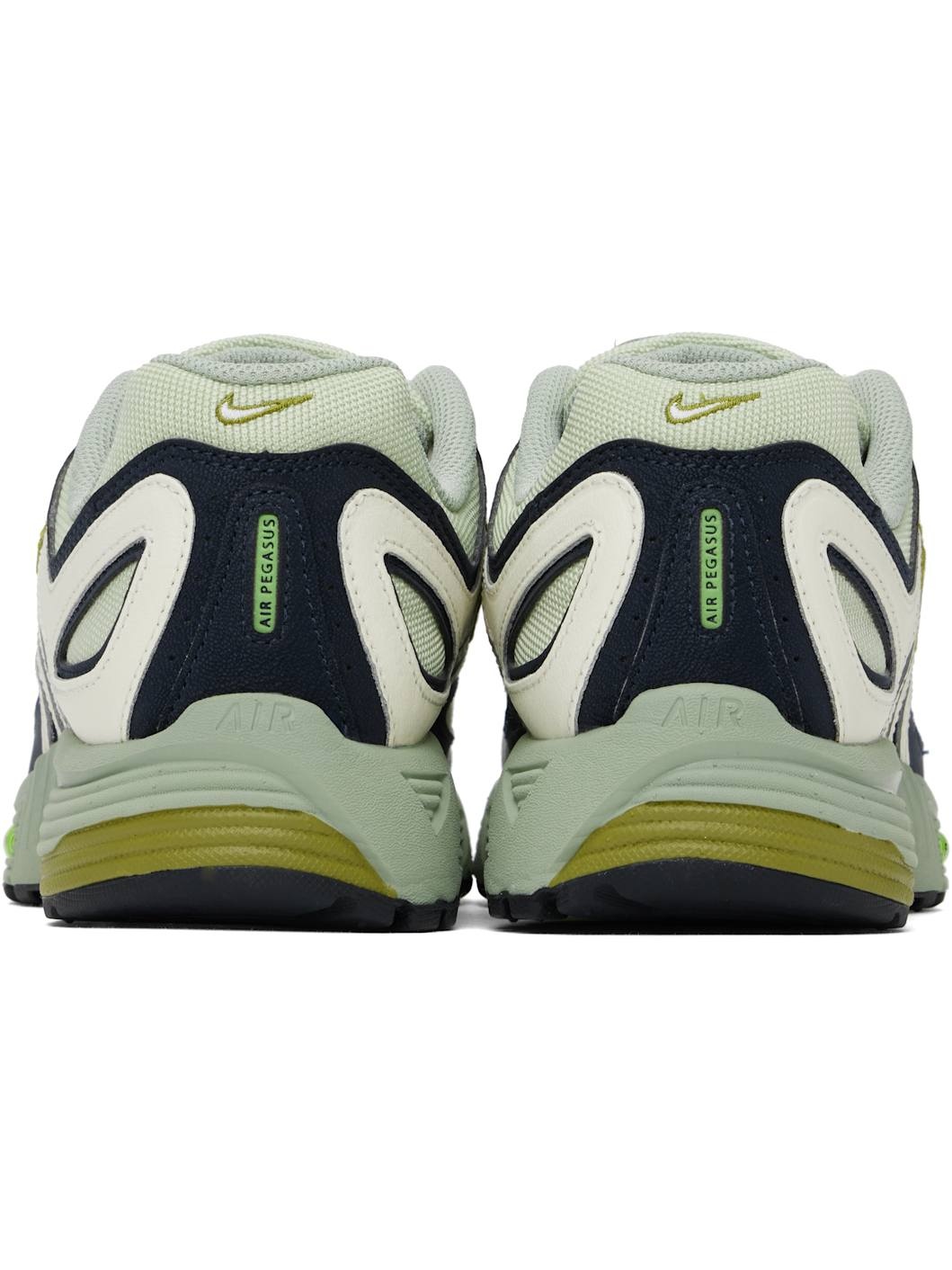 White & Green Air Pegasus 2005 Sneakers - 2