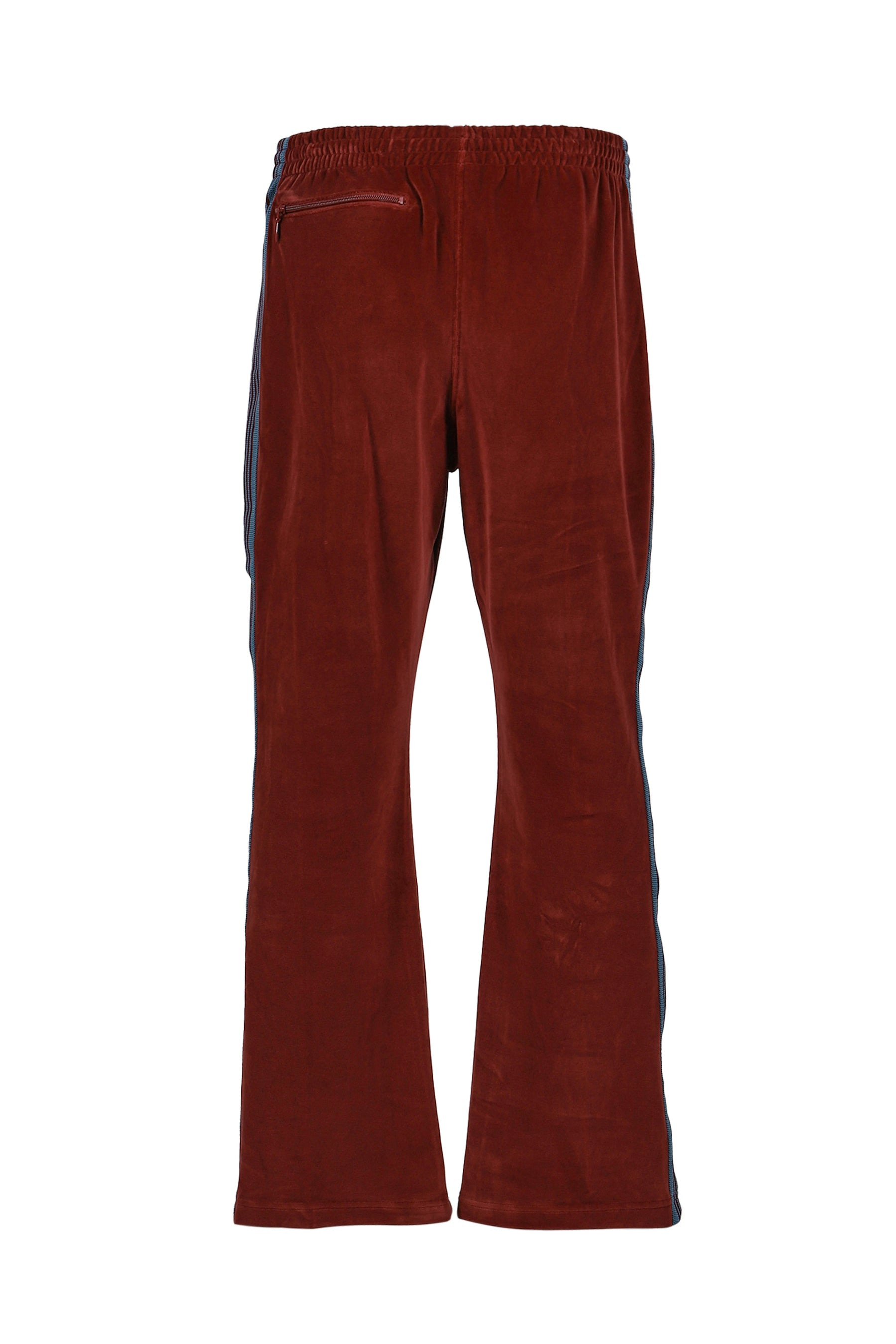 BOOT-CUT TRACK PANT - C/PE VELOUR / BUR - 9
