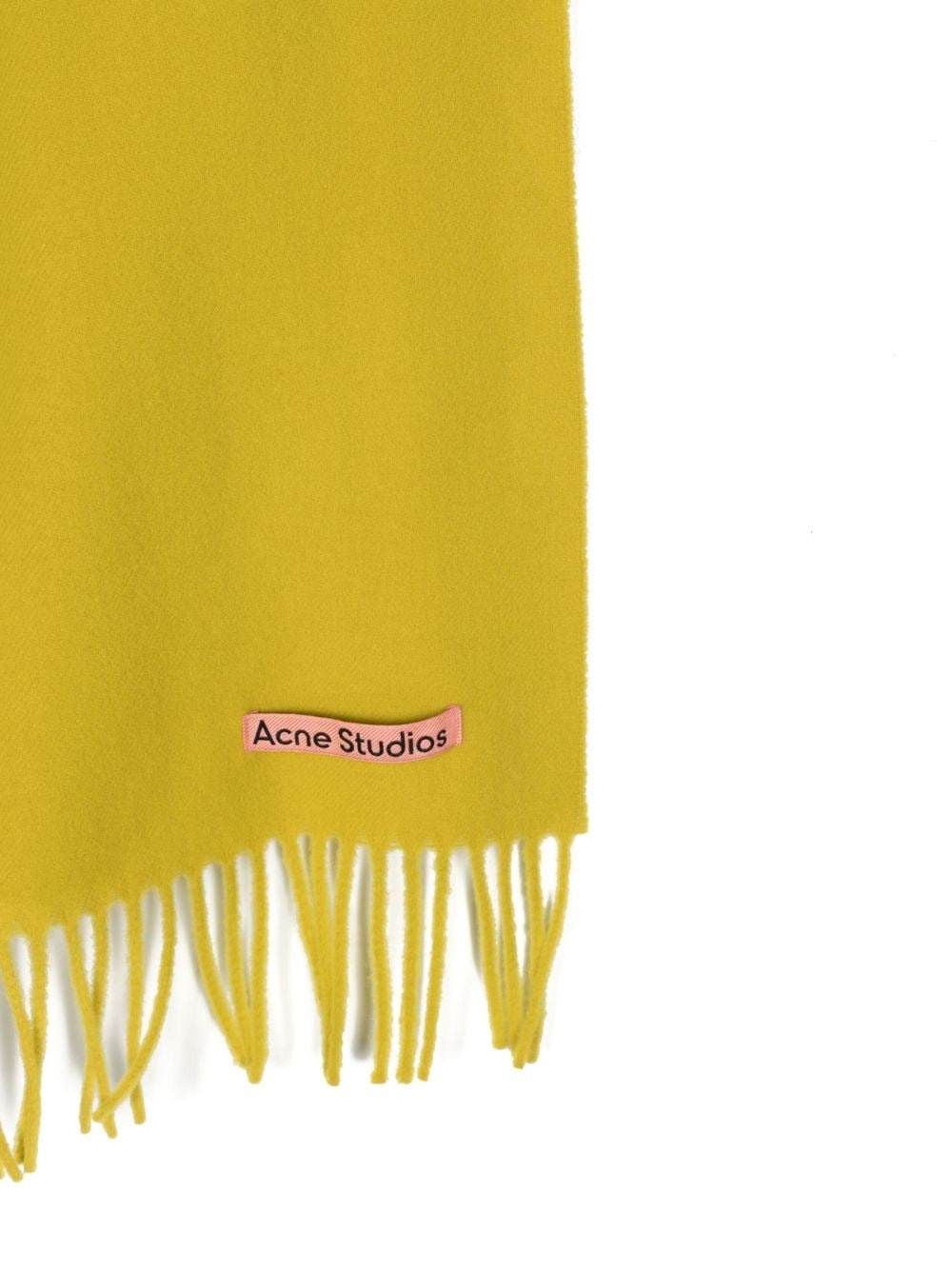 fringed-edge wool scarf - 2